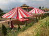 thi công dù sự kiện ở Samten Hills Dalat