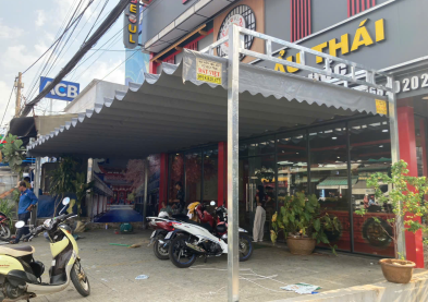 Thi công mái xếp Mì cay Hàn Quốc - Gia Kiệm - Đồng Nai
