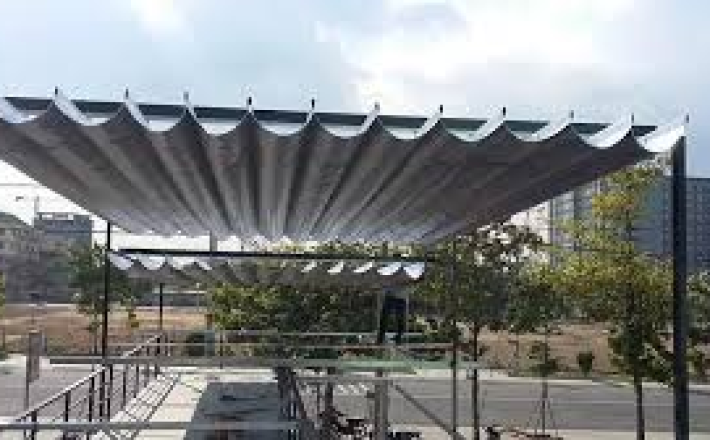 Mái bạt xếp tự động ở đồng nai 